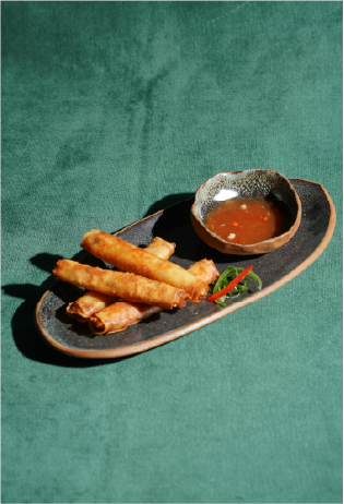 Cigarritos de camarones